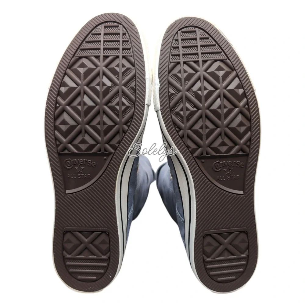 Converse XXHI 3 Multi Strap Wet Stone Blue Grey Knee High Sneaker Womens 10 NEW
